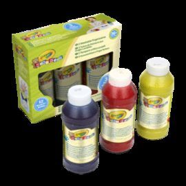 PINTURA DEDOS CRAYOLA 236 ML LAVABLES 3 COLORES SU