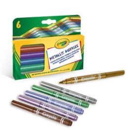 ROTULADOR CRAYOLA 6 COLORES EFECTOS METALIZADOS