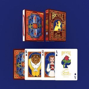 BARA DE CARTAS BICYCLE DISNEY BEAUTY AND THE BEAST
