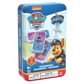 JUEGO DOMINO PATRULLA CANINA CAJA METAL