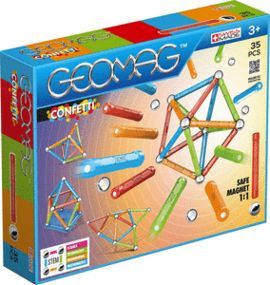 JUEGO DE CONSTRUCCION GEOMAG CONFETTI 35 PIEZAS