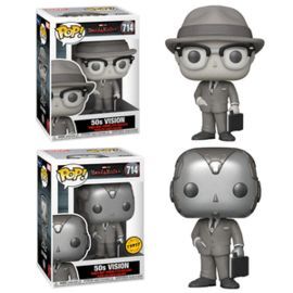 FUNKO POP MARVEL WANDAVISION VISION 50S B W CHASE
