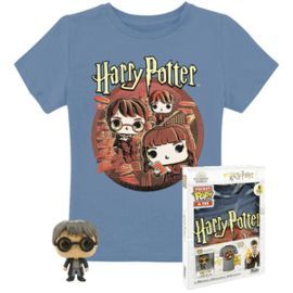 POP   TEE HARRY POTTER FUNKO + CAMISETA TRIO TALLA