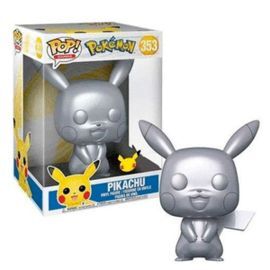 FUNKO POP JUMBO POKEMON S6 PIKACHU PLATEADO EFECTO