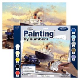 PINTAR POR NUMEROS 13 PIEZAS BARCO