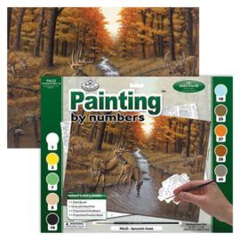 PINTAR POR NUMEROS 13 PIEZAS. CIERVOS