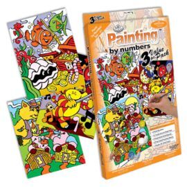 PINTAR POR NUMEROS 21 PIEZAS. DIBUJOS DISNEY