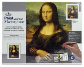 SET BASTIDOR PREPINTADO OBRAS MAESTRAS. MONA LISA