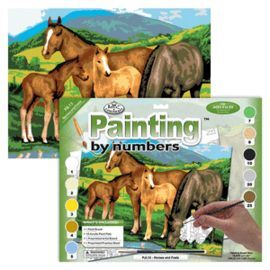 PINTAR POR NUMEROS 13 PIEZAS. CABALLOS