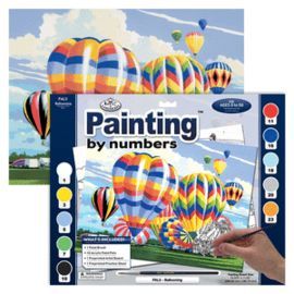 PINTAR POR NUMEROS 13 PIEZAS GLOBOS