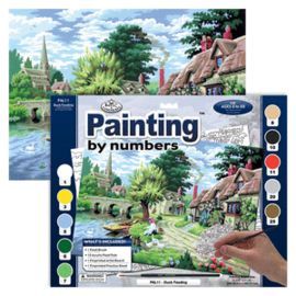 PINTAR POR NUMEROS 13 PIEZAS PUENTE