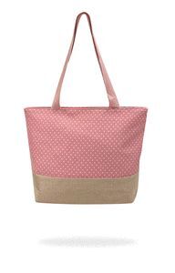 BOLSA DE PLAYA MUJER MENTA SURTIDO LUNARES