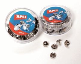 CHINCHETAS NIQUELADAS APLI C/100