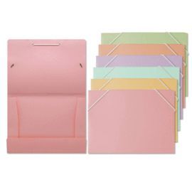 CARPETA GOMAS ELASTICAS PP PASTEL A5