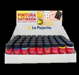 EXPOSITOR 60 PINTURAS PAJARITA 35 ML SATINADA