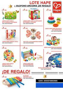 LOTE HAPE + XILOFONO ARCOIRIS DE REGALO