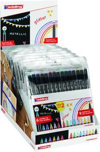 EXPOSITOR EDDING 15 UNIDADES 1200 13+2 METALI/GLIT