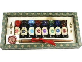 SET ESCRITURA RUBINATO 8 COLORES