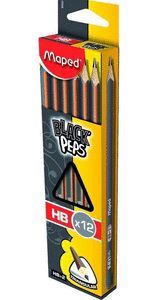 LAPIZ MAPED GRAFITO BLACK PEPS HB DOCENA