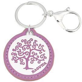 LLAVERO ARBOL DE LA VIDA ESTILIZADO-ROSA