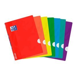 LIBRETA GRAPADA A4+ 48H CUADRO 5X5 MARGEN TAPA PLA