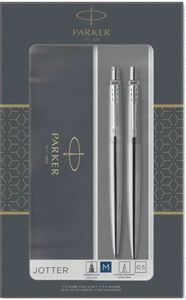 JUEGO BOLIGRAFO Y PORTAMINAS PARKER JOTTER ACERO C