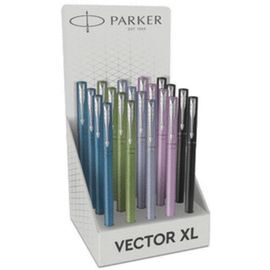 EXPOSITOR 20 PLUMAS VECTOR XL COLORES SURTIDOS TIN