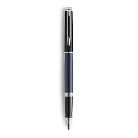 PLUMA WATERMAN HEMISPHERE F BLACK BLUE WITH PALLAD