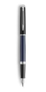 PLUMA WATERMAN HEMISPHERE M BLACK BLUE WITH PALLAD