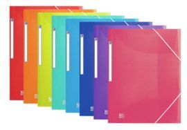 CARPETA A4+ GOMAS PLASTICO OXFORD COLORES SURTIDOS