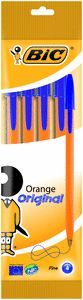 BOLIGRAFO BIC NARANJA FINO BLISTER 4 UDS AZUL 8308