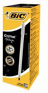 BOLIGRAFO BIC CRISTAL PLATA