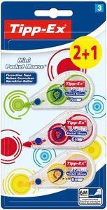 CORRECTOR BIC MINI POCKET MOUSE FASHION BLIST 2+1