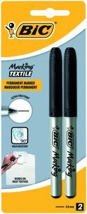 ROTULADOR TEXTIL BIC NEGRO BLISTER 2 UNIDADES 9338