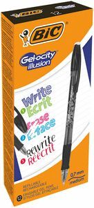 BOLIGRAFO BIC GELOCITY ILLUSION NEGRO