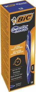 BOLIGRAFO BIC GELOCITY QUICK DRY AZUL