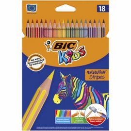 LAPIZ EVOLUTION STRIPES 18 COLORES