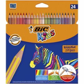 LAPIZ EVOLUTION STRIPES 24 COLORES