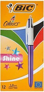 BOLIGRAFO BIC 4C SHINE MORADO
