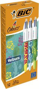 BOLIGRAFO BIC 4C VELOURS NUEVOS DISEÑOS