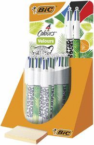 BOLIGRAFO BIC 4C VELOURS BOTE DE 30 UDS + 50 CRIST