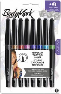 ROTULADOR TATTO BODYMARK BLISTER 8 UDS