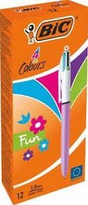 BOLIGRAFO BIC 4 COLORES FUN LILA PASTEL