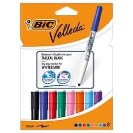 ROTULADOR VELLEDA PIZARRA BLANCA 8 COLORES SURTIDO