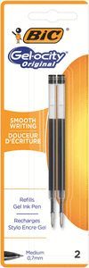 BOLIGRAFO BIC REFIL PRO+ REAC GEL NEGRO BLISTER 2
