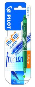 BOLIGRAFO PILOT FRIXION CLICKER VERDE BLISTER 1 UD