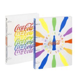 CARPETA A4 GOMAS Y SOLAPA PP COCA-COLA SURTIDAS