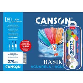 BLOC ACUARELA A4 10H BASIK 370 GR + MINI ACUARELA