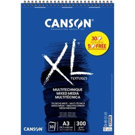 BLOC PAPEL MIX MEDIA A3 XL 300GR 30H CANSON