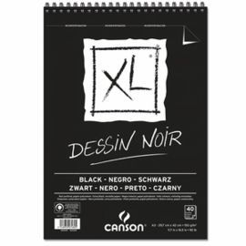 ALBUM ESPIRAL MICR A3 40H CANSON XL BLACK FINO NEG